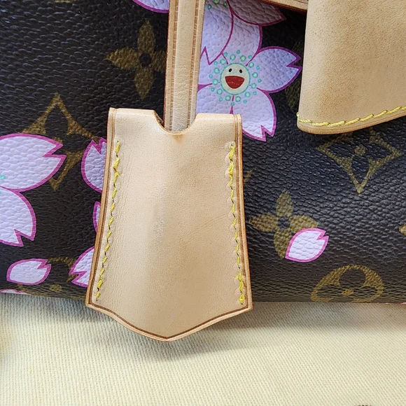 LOUIS VUITTON 2003 Cherry Blossom Sac Retro PM Takashi Murakami Handbag M92012 - Picture 4 of 16
